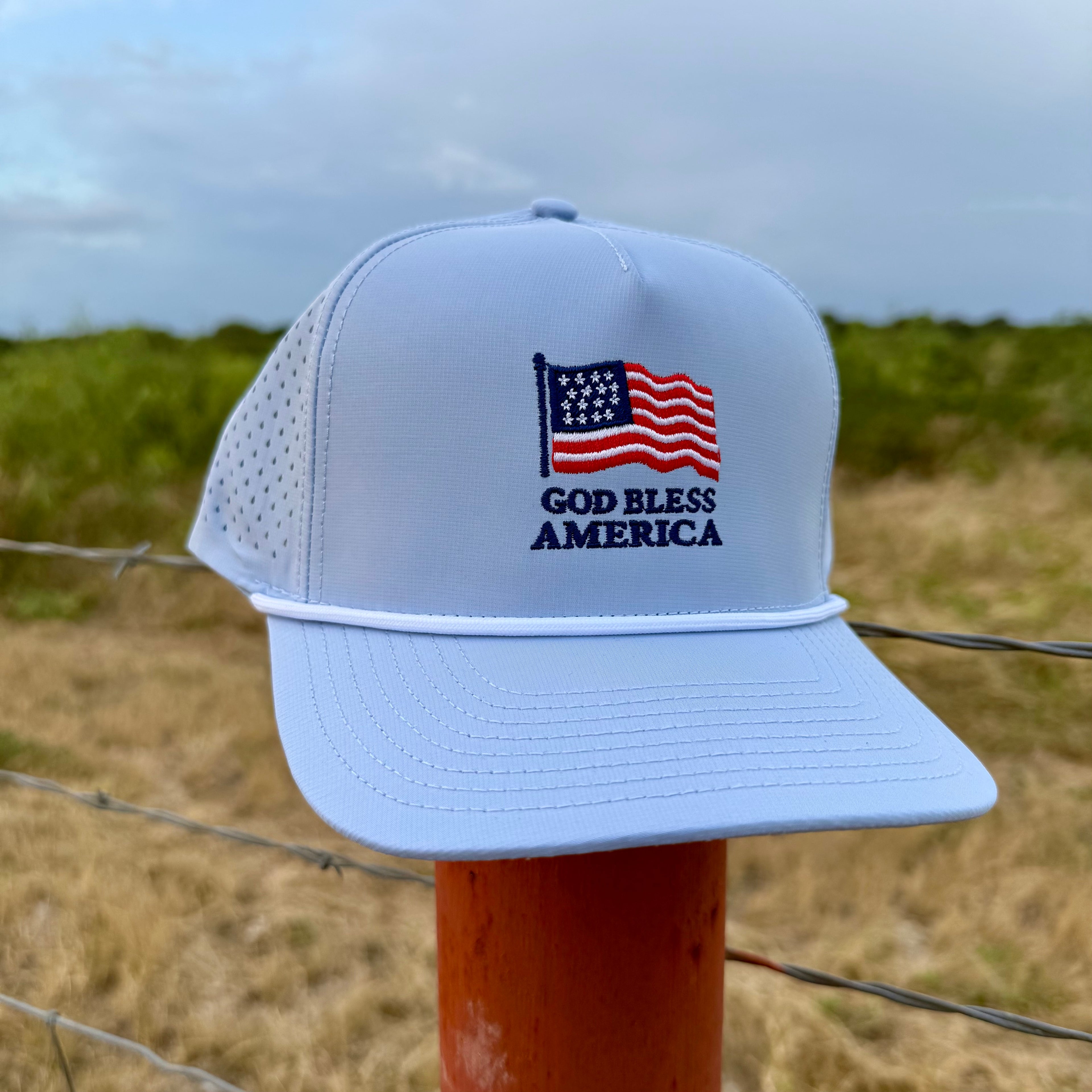 God Bless America - Light Blue