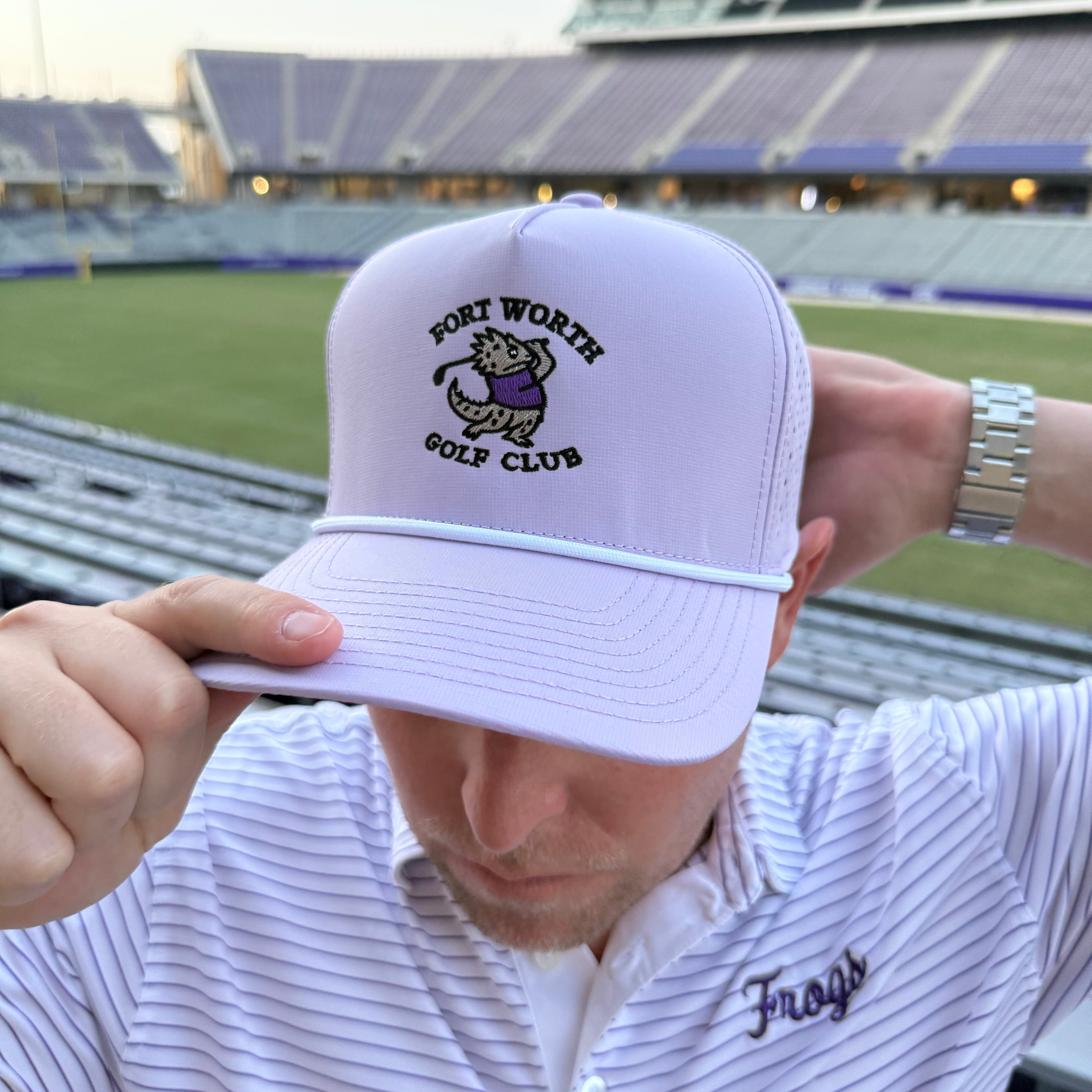 Fort Worth Golf Club Rope Hat - Lavender